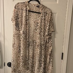Torrid Animal Print Sheer Kimono